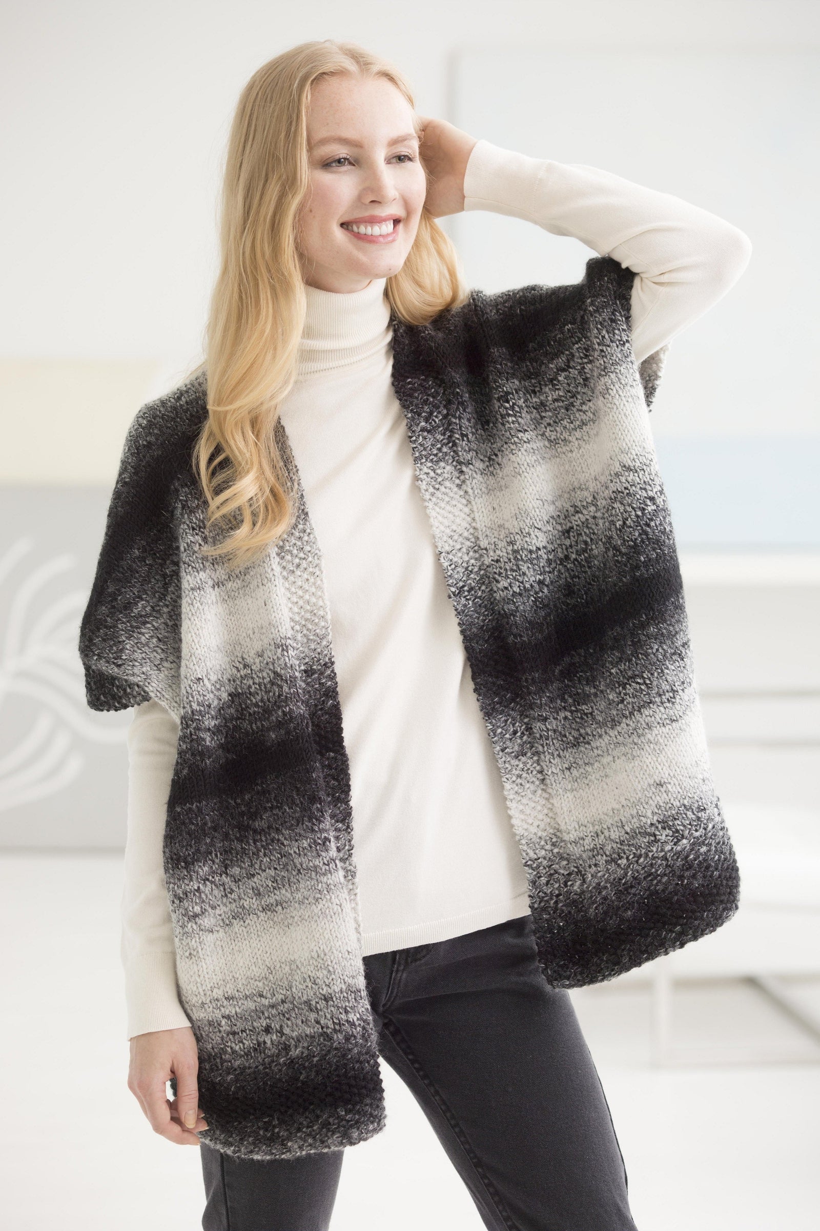 Free Spirit Topper (Knit) - Version 2 – Lion Brand Yarn