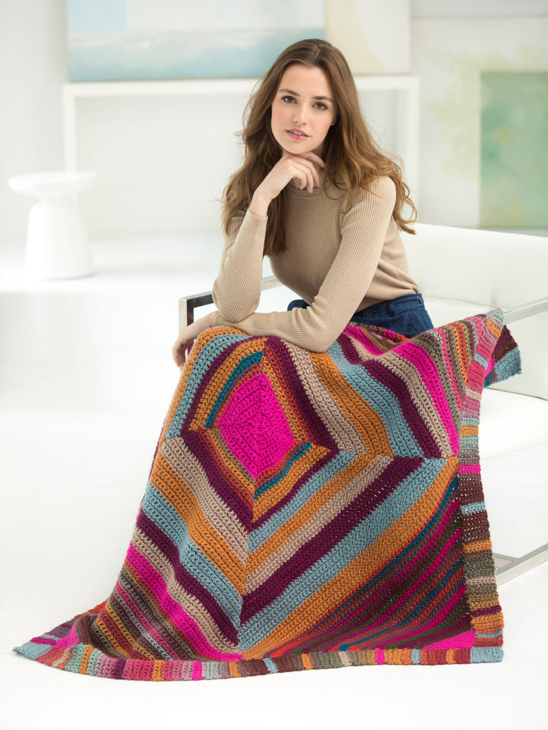 Converging Colors Afghan (Crochet)