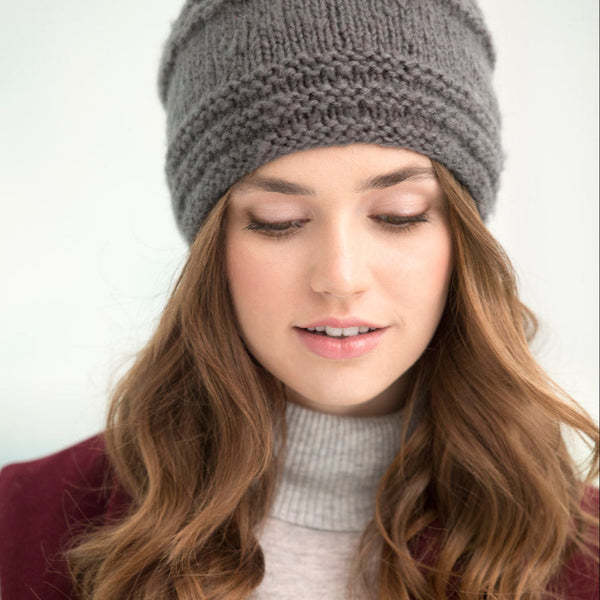 Crochet Slouchy Beanie Knitting Pattern Circular Needles I Am