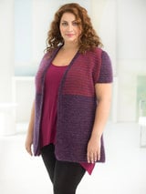 Curvy Girl® Two-Tone Vest (Crochet) thumbnail