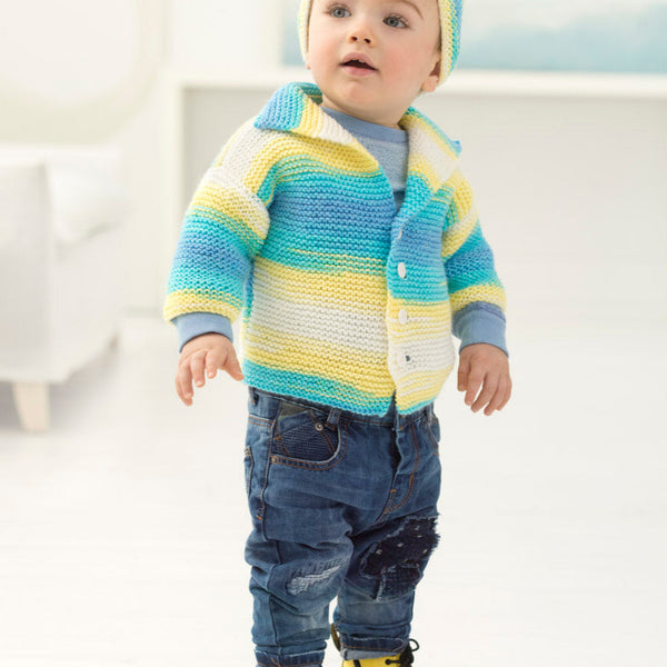 Brooklyn Boy's Cardi And Hat (Knit) – Lion Brand Yarn