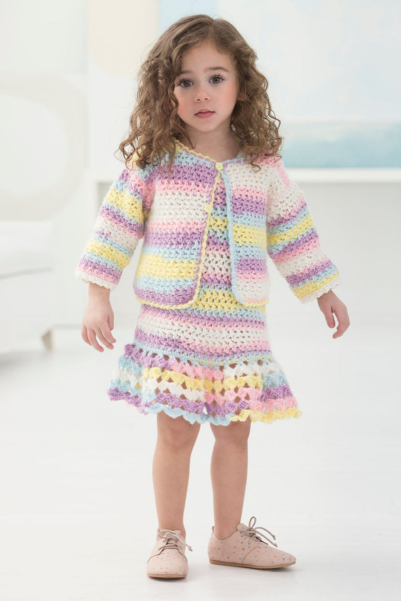 Devonshire Dress And Cardi (Crochet) – Lion Brand Yarn