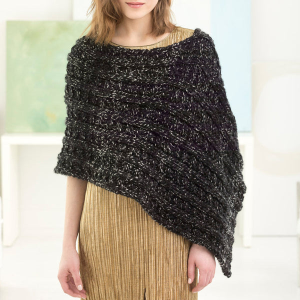 Eclipse Poncho (Knit) – Lion Brand Yarn
