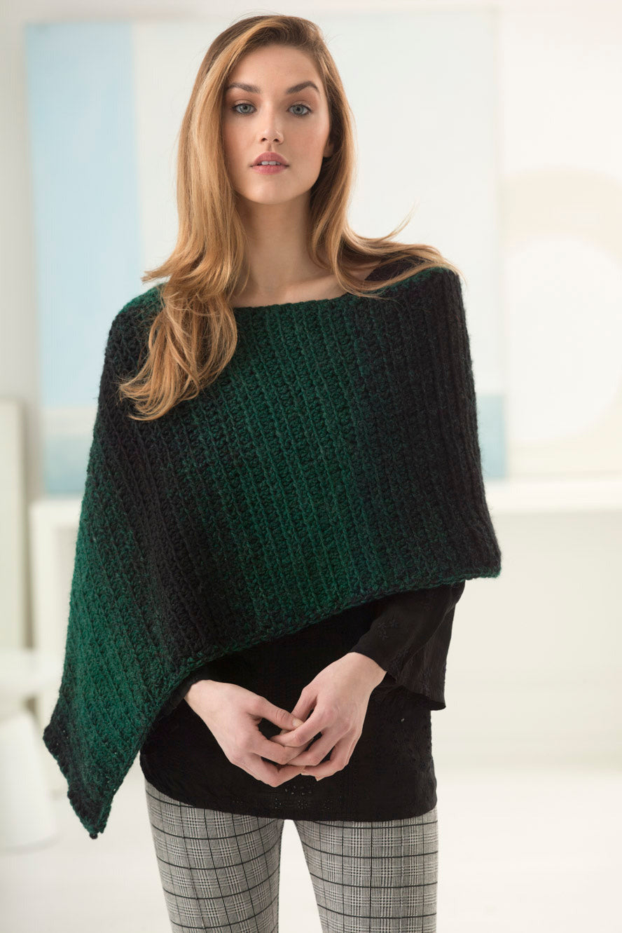 2 Ball Poncho (Crochet) - Version 2 – Lion Brand Yarn