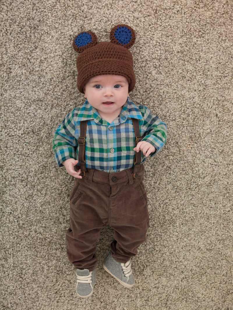 Boy's Baby Bear Hat (Crochet)