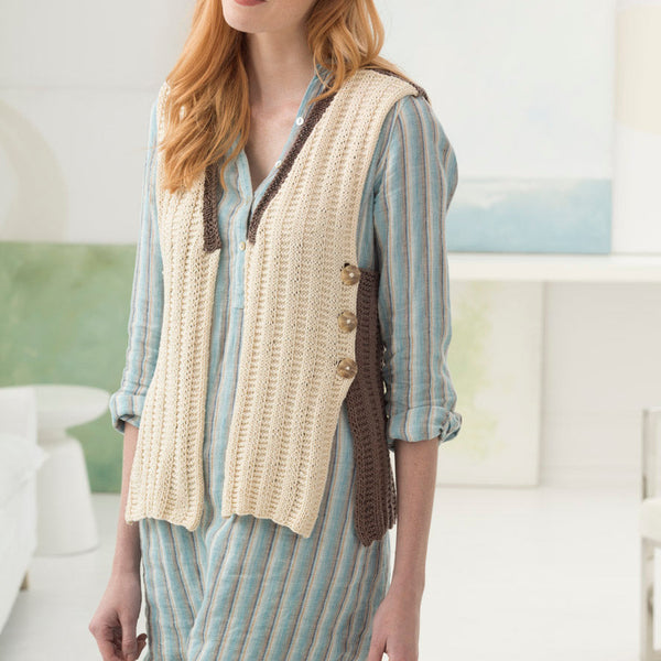 Milford Vest (Knit) – Lion Brand Yarn