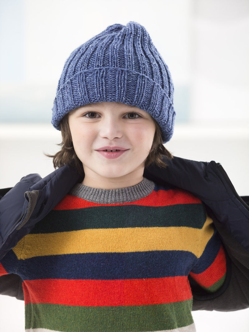 Boy Ribbed Hat (Knit)