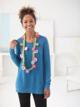 Apple Blossom Necklace (Crochet) thumbnail