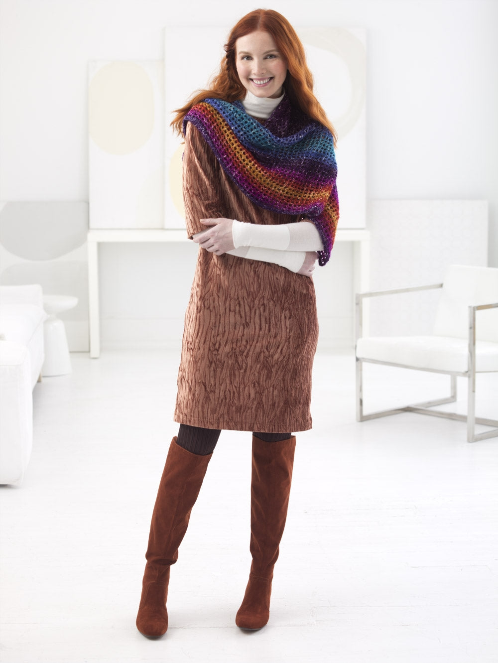 Triangular Shawl (Crochet) – Lion Brand Yarn