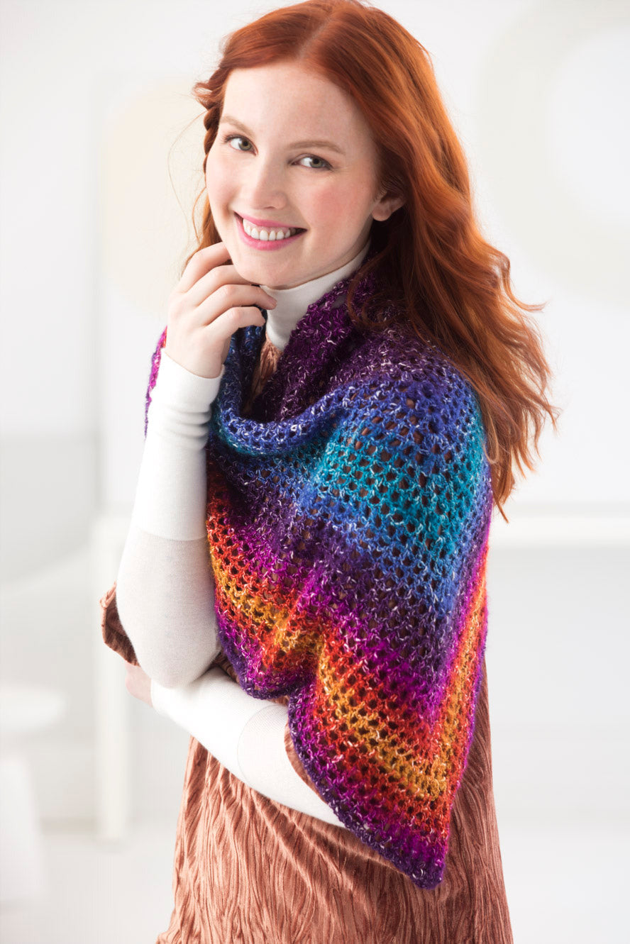 Triangular Shawl (Crochet) – Lion Brand Yarn