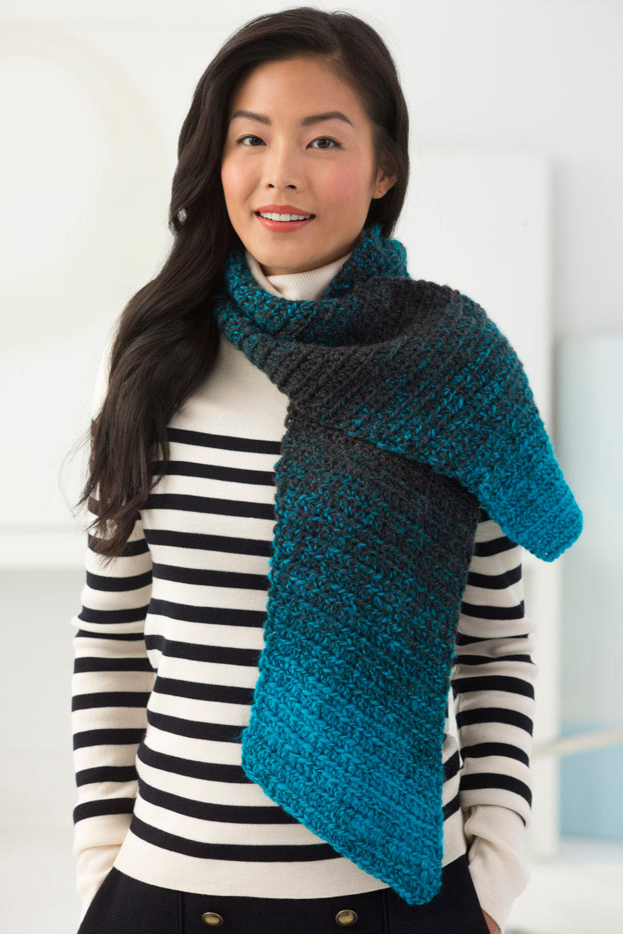 Diagonal Crochet Scarf – Lion Brand Yarn