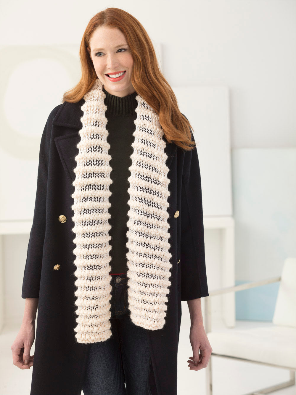 Scribble Scrabble Scarf (Knit) – Lion Brand Yarn