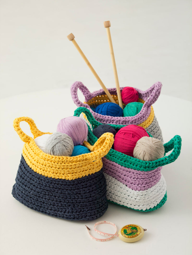 Bright Baskets (Crochet)