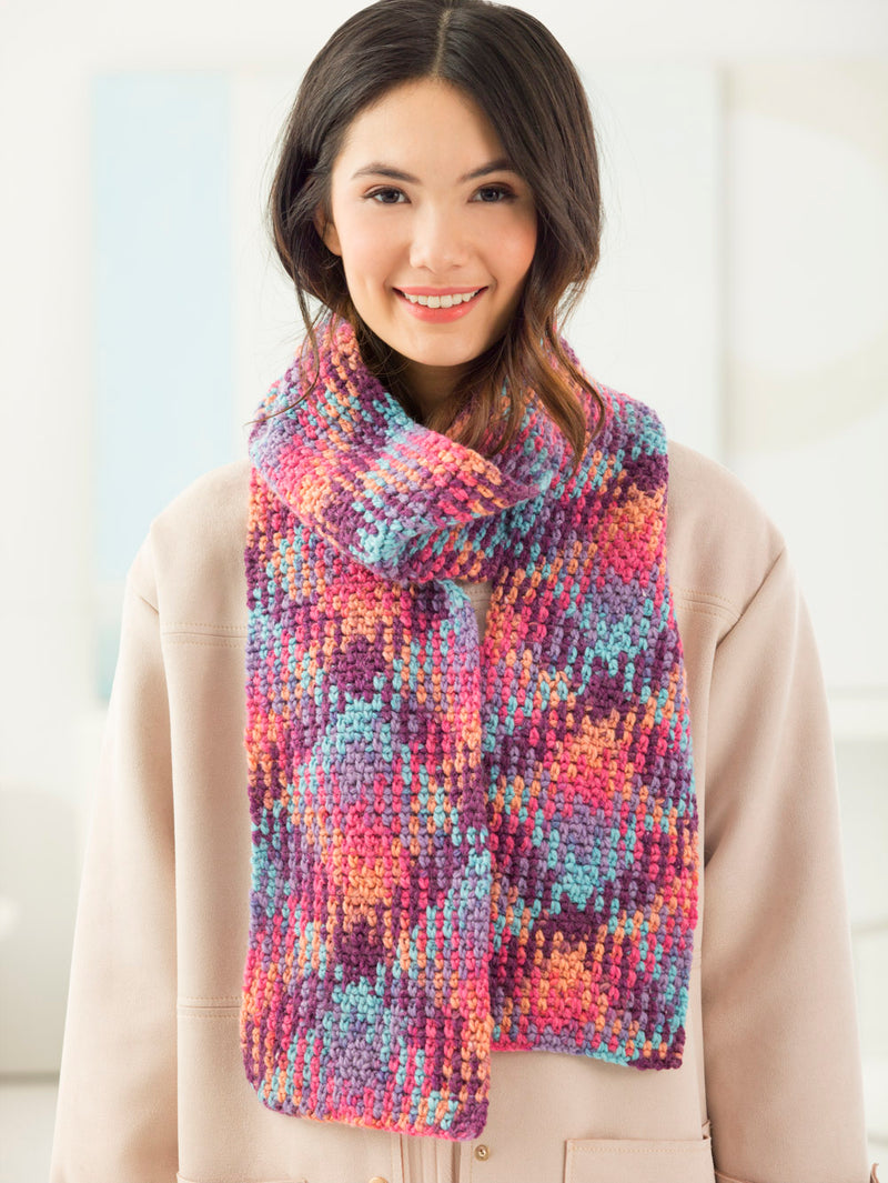 Color Pooling Scarf (Crochet)