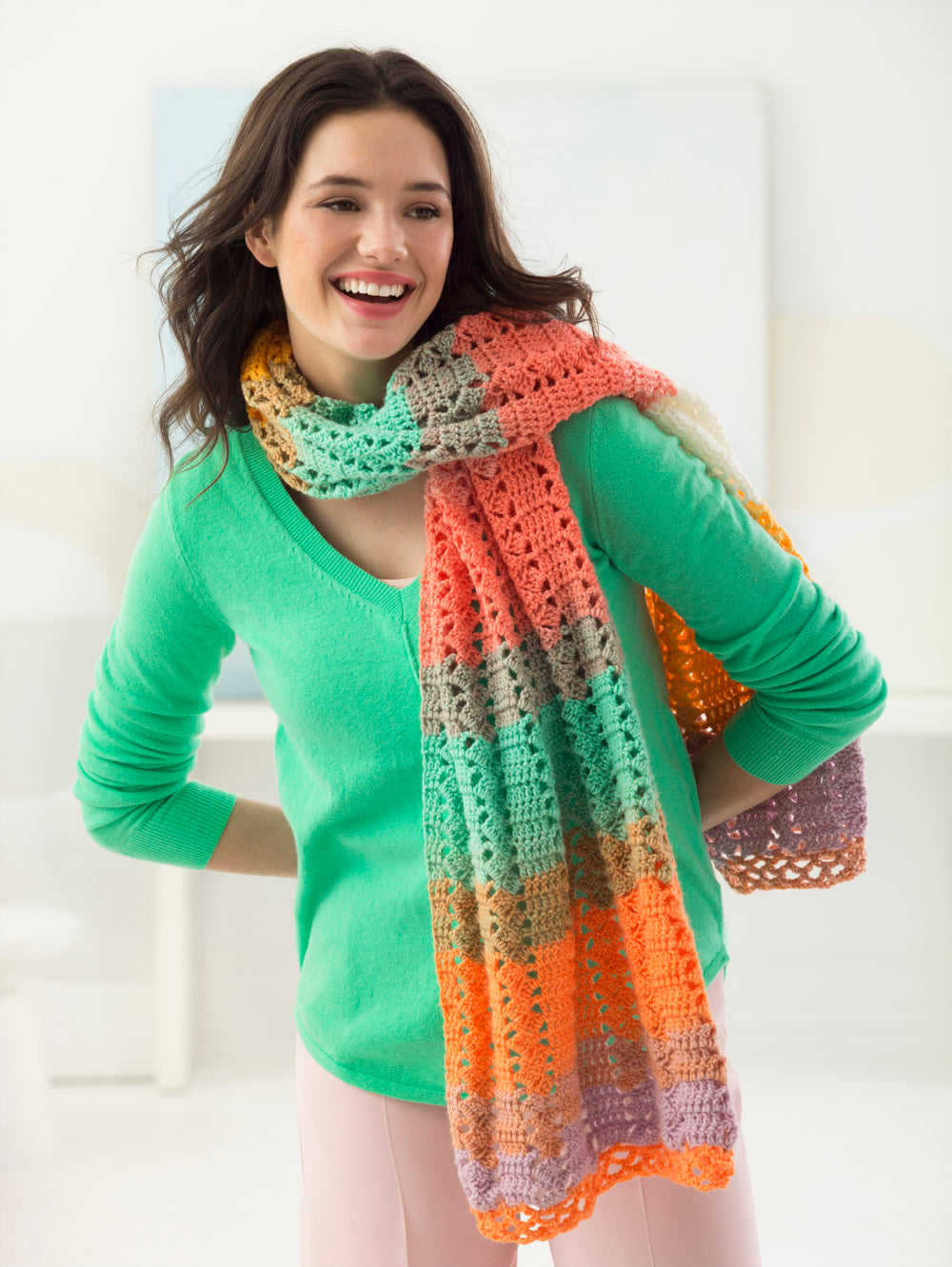 BUNON ブノン Hand Crochet Scarf BUNON ブノン : Hand Crochet Scarf ハンドクロシェスカーフ | BUNON