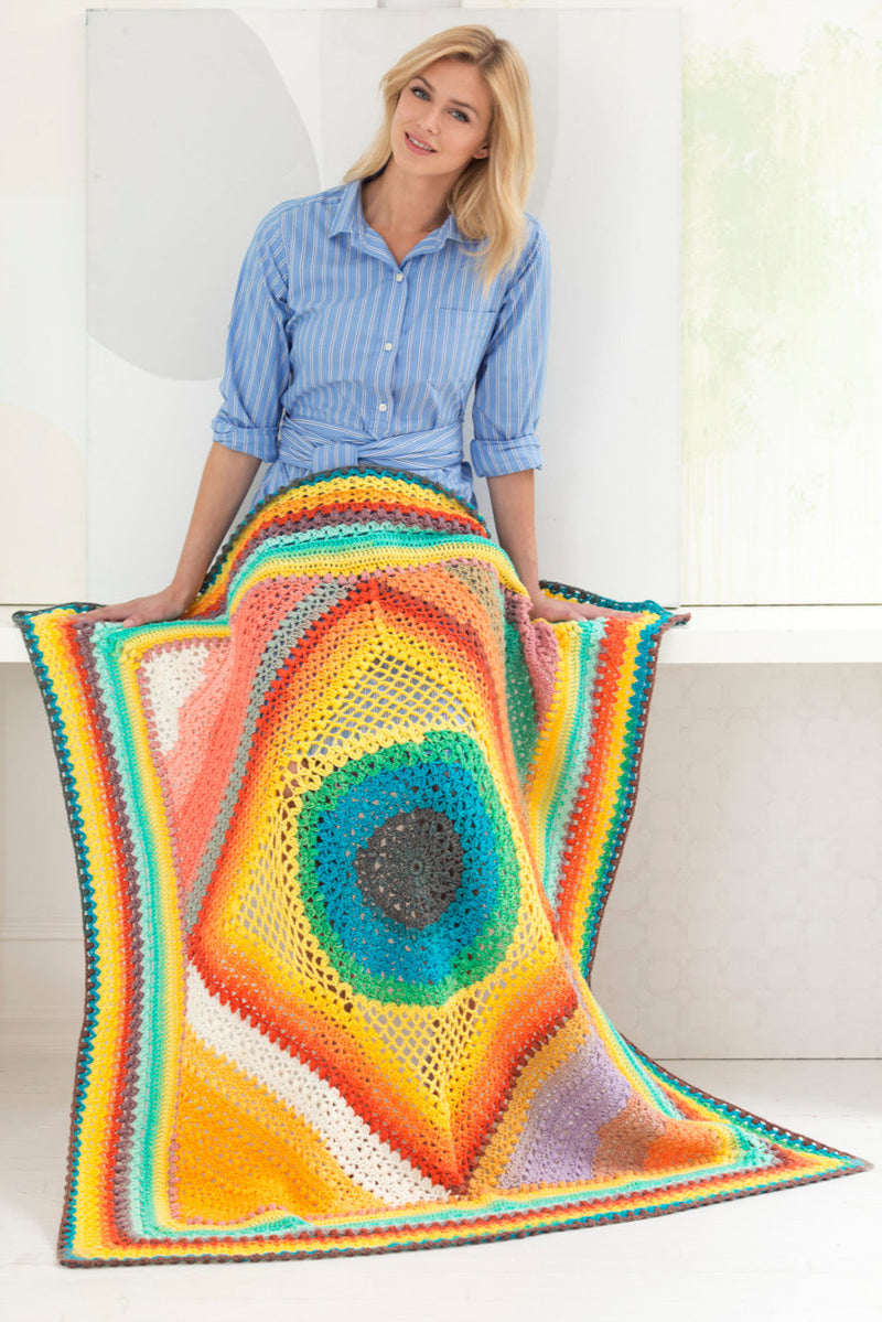 Roundabout Mandala Afghan (Crochet) Version