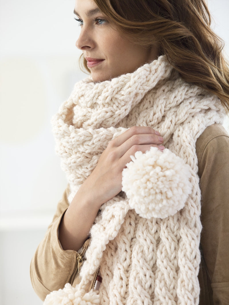 Easy Cabled Scarf (Knit)