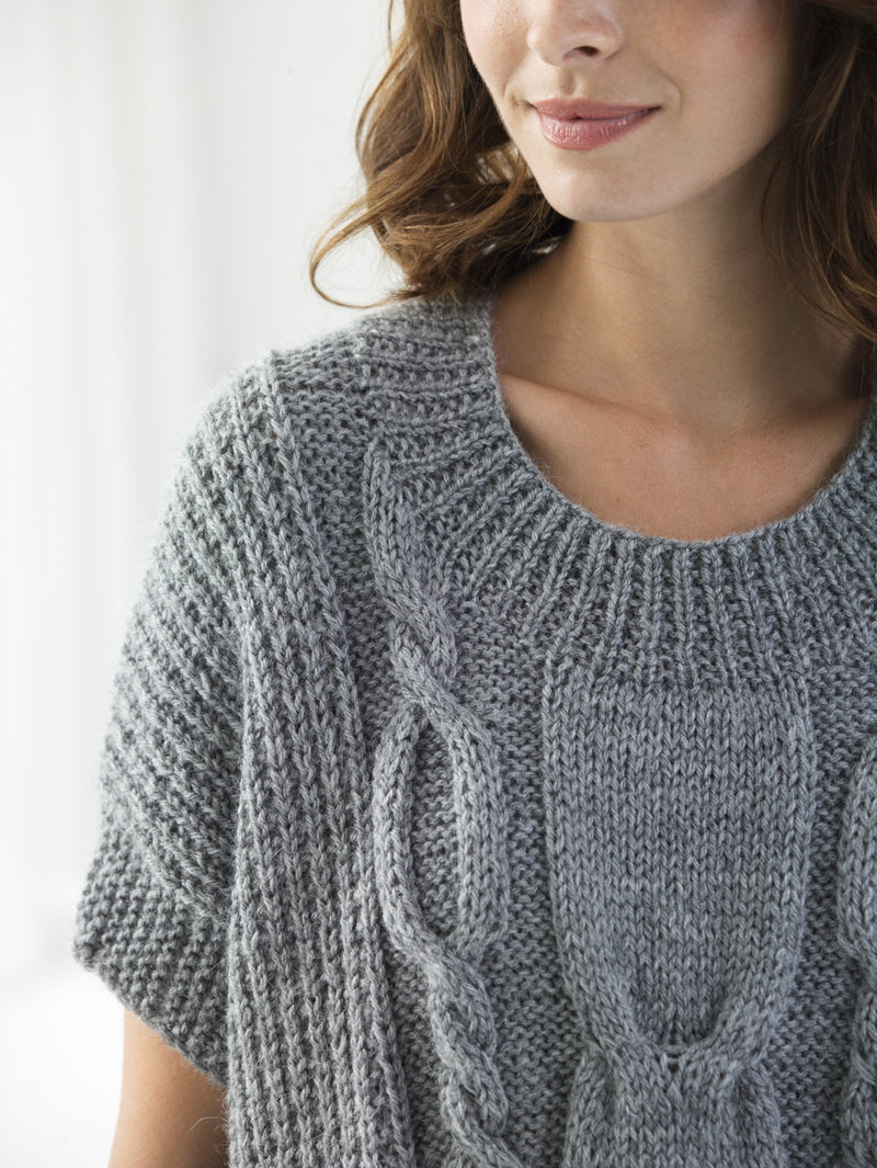 Modern Cable Pullover (Knit)