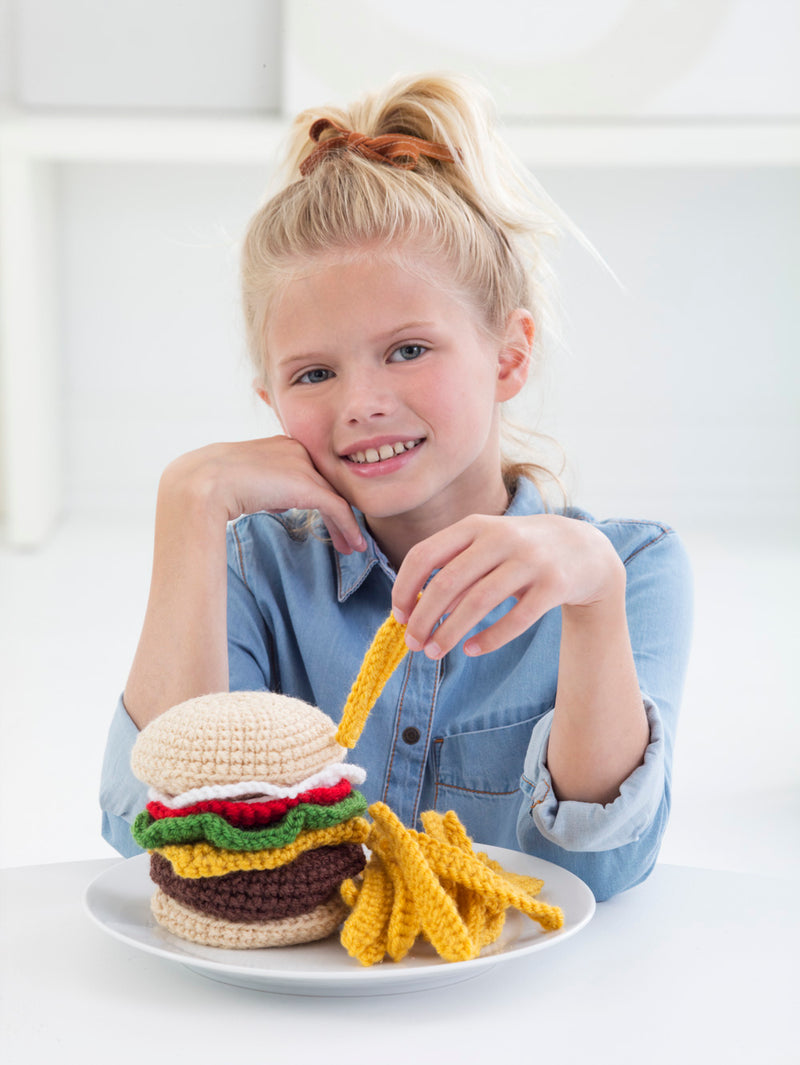 Cheeseburger And Fries (Crochet)