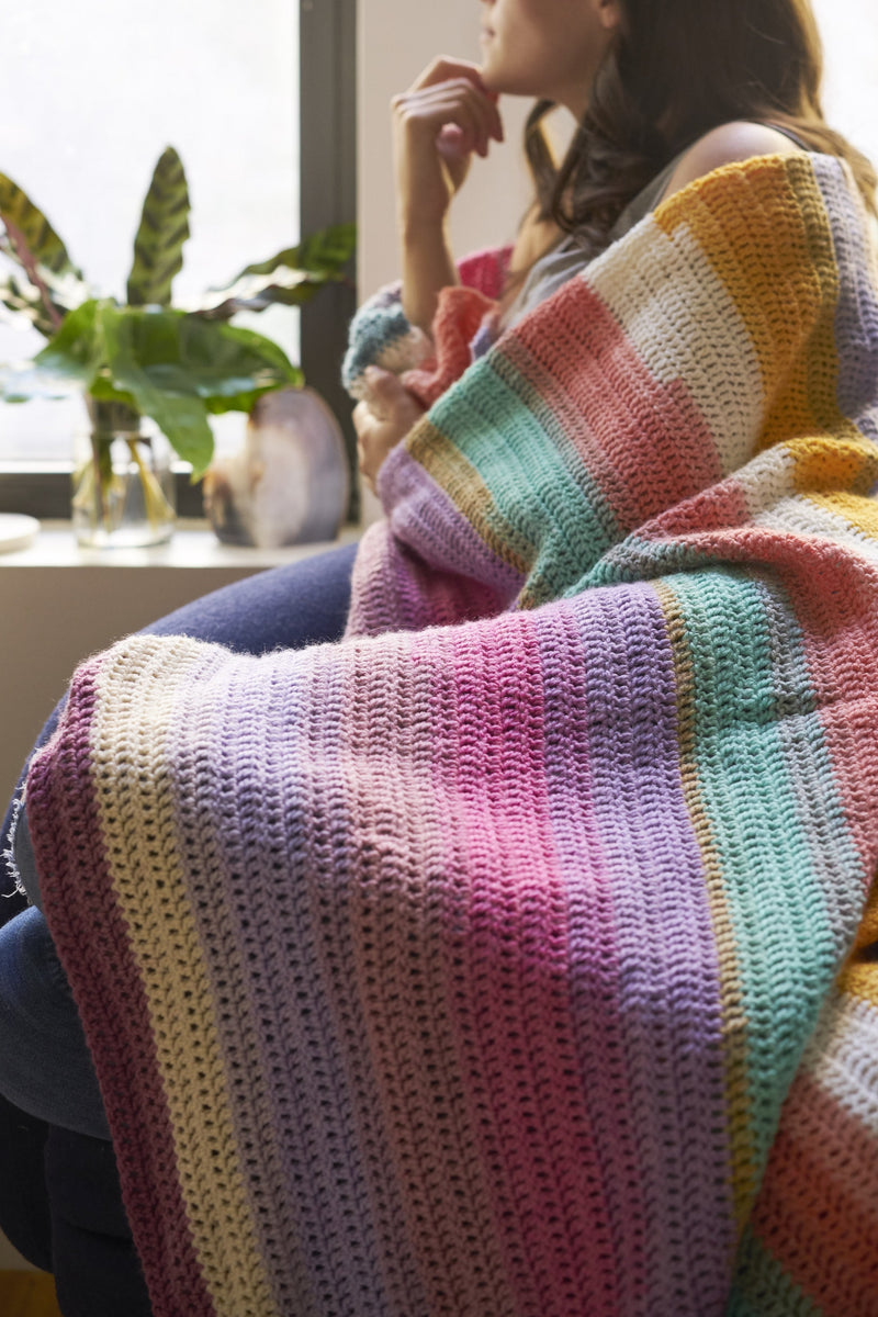 Beginner's Delight Afghan (Crochet) – Lion Brand Yarn