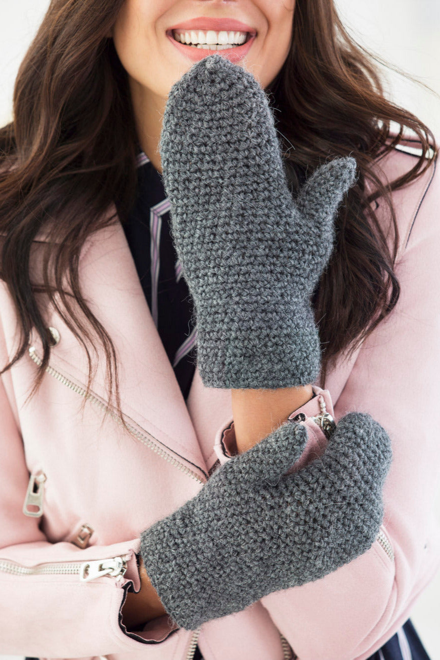 Milford Mittens (Crochet) – Lion Brand Yarn