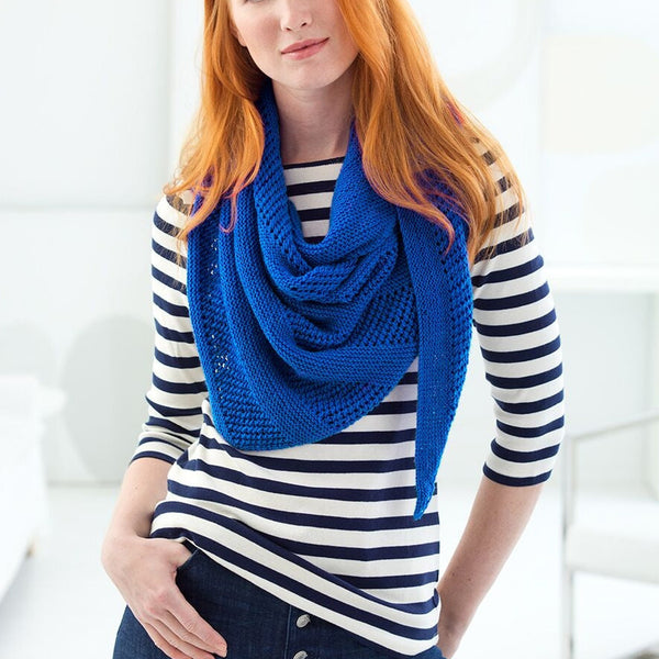 Easy Triangle Shawl (Knit) - Version 5 – Lion Brand Yarn