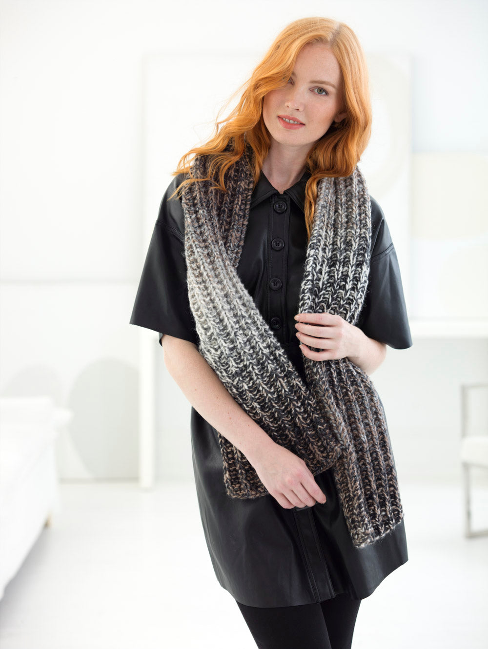 TENDERLOIN KNIT SCARF TDL マフラー Hudson Valley Scarf (Knit) – Lion Brand Yarn
