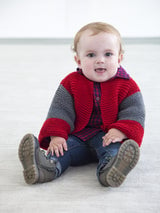 Two Color Baby Cardigan (Knit) thumbnail