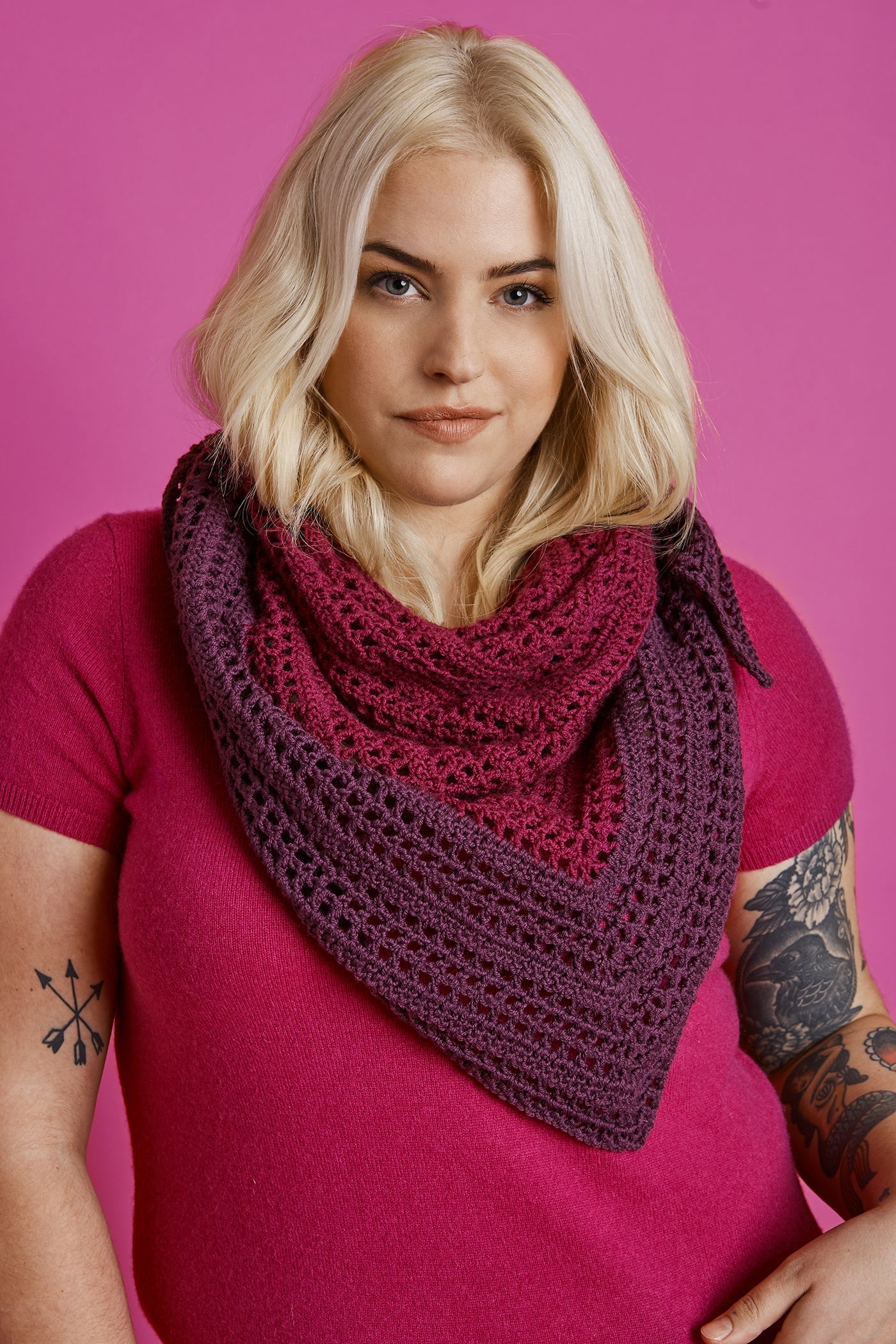 Trenton Triangle Shawl (Crochet) – Lion Brand Yarn