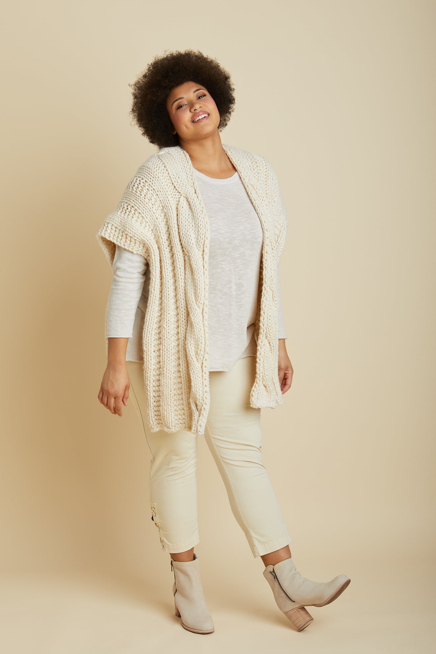 Rhinebeck Ruana (Knit) – Lion Brand Yarn