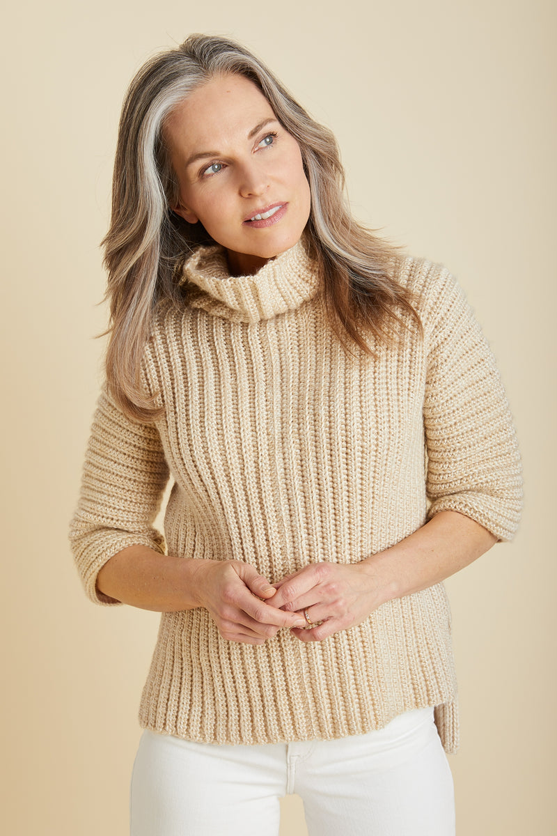 Simply Constructed Pullover (Crochet) - Version 2