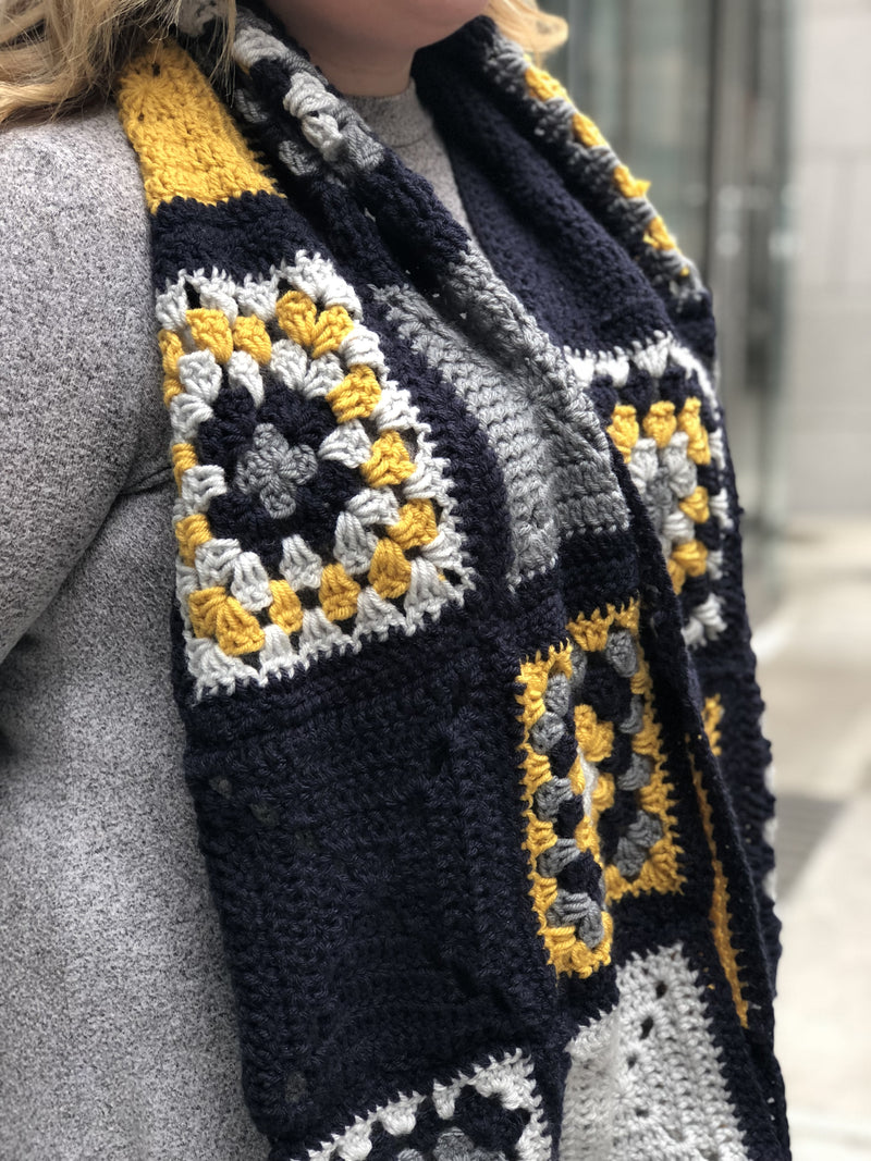 Granny Square Scarf (Crochet) - Version 4 – Lion Brand Yarn