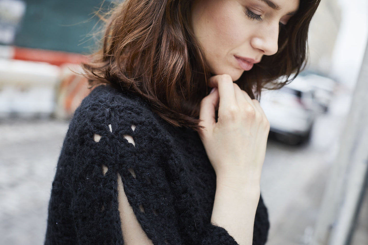 Film Noir Pullover (Crochet) – Lion Brand Yarn