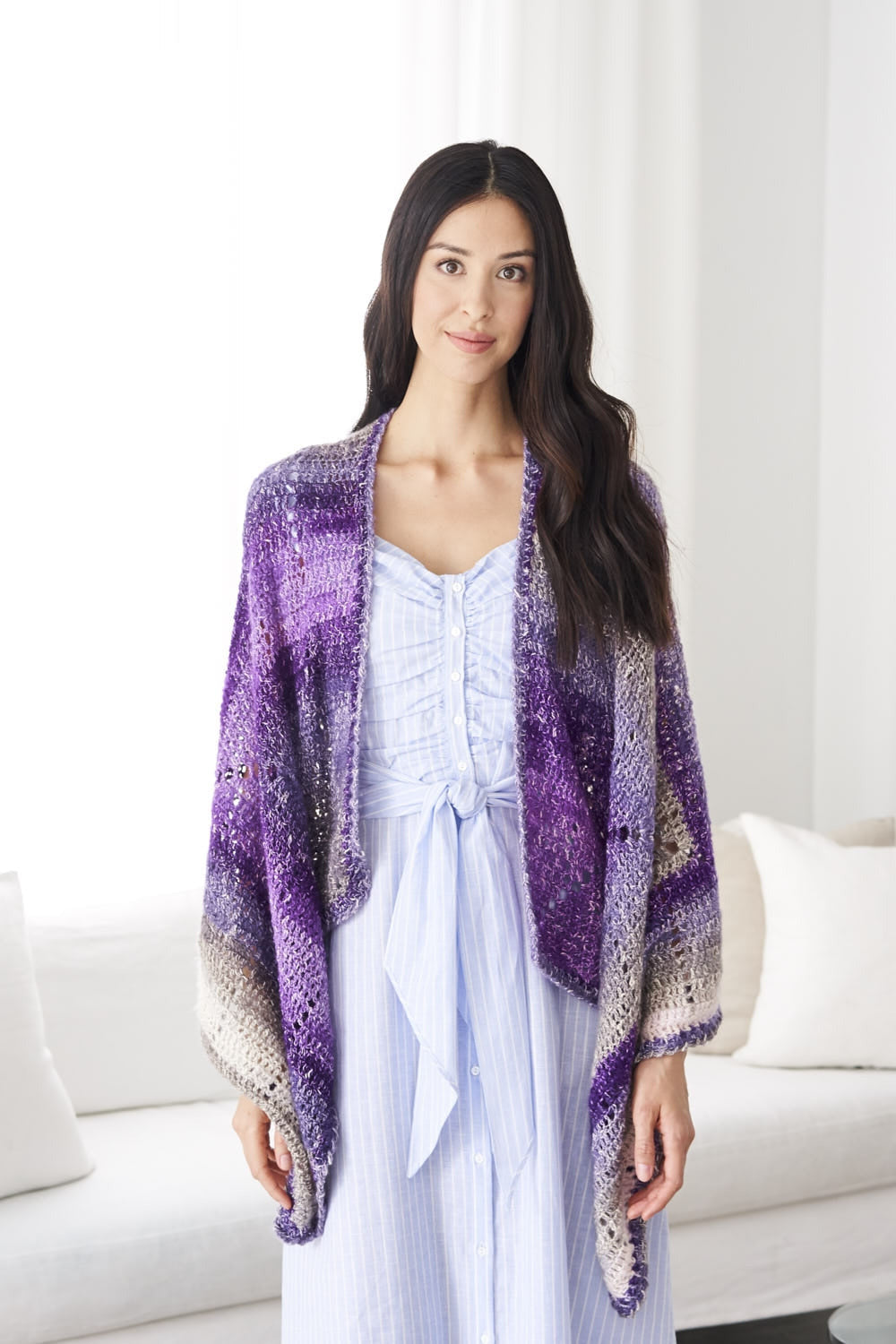 Triangle Ruana (Crochet) - Version 2 – Lion Brand Yarn