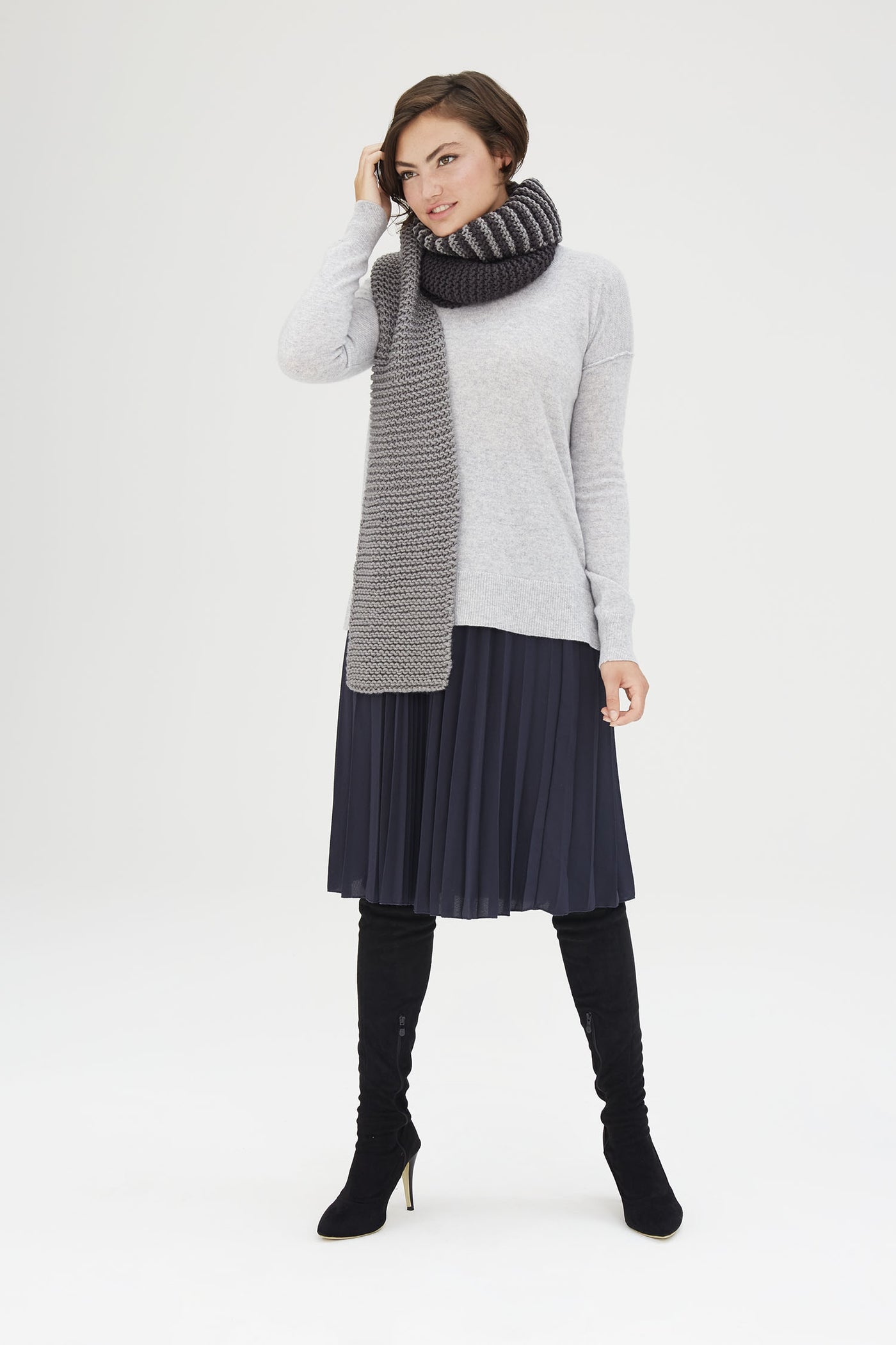 Linden Knit Scarf - Version 5 – Lion Brand Yarn