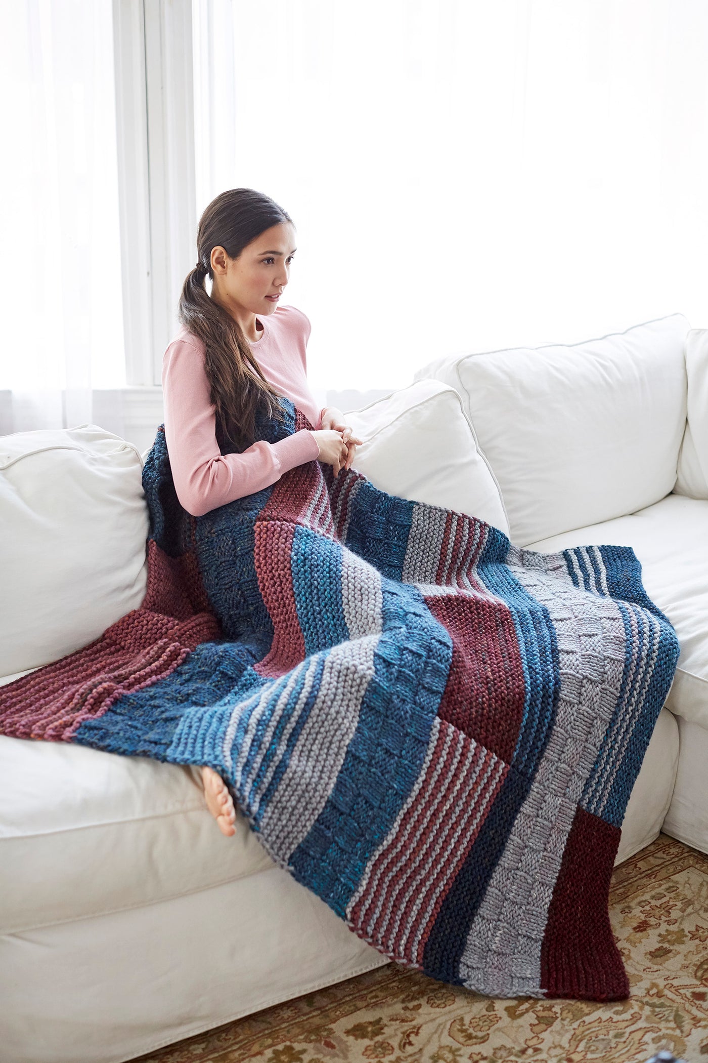 Vica Afghan (Knit) – Lion Brand Yarn