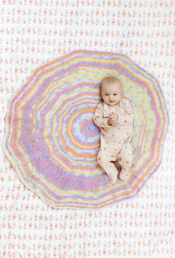 Springville Circle Baby Afghan (Crochet)