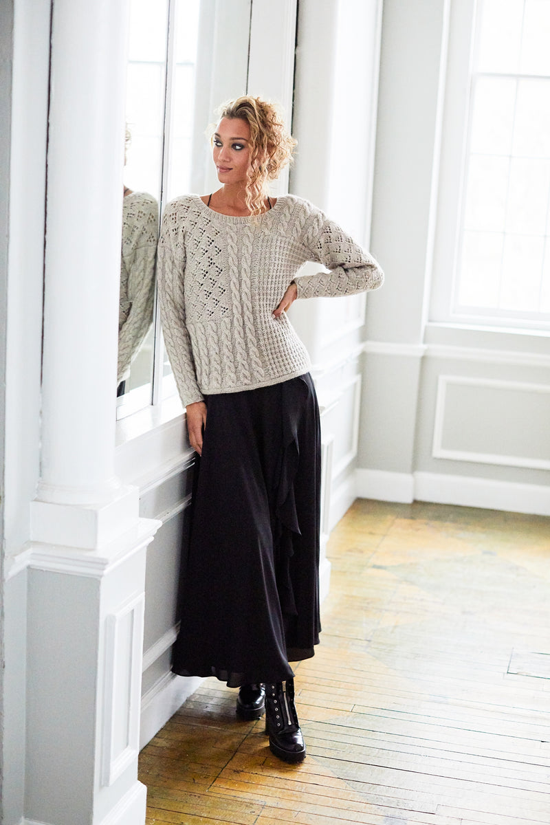 Slouchy Sampler Sweater (Knit)