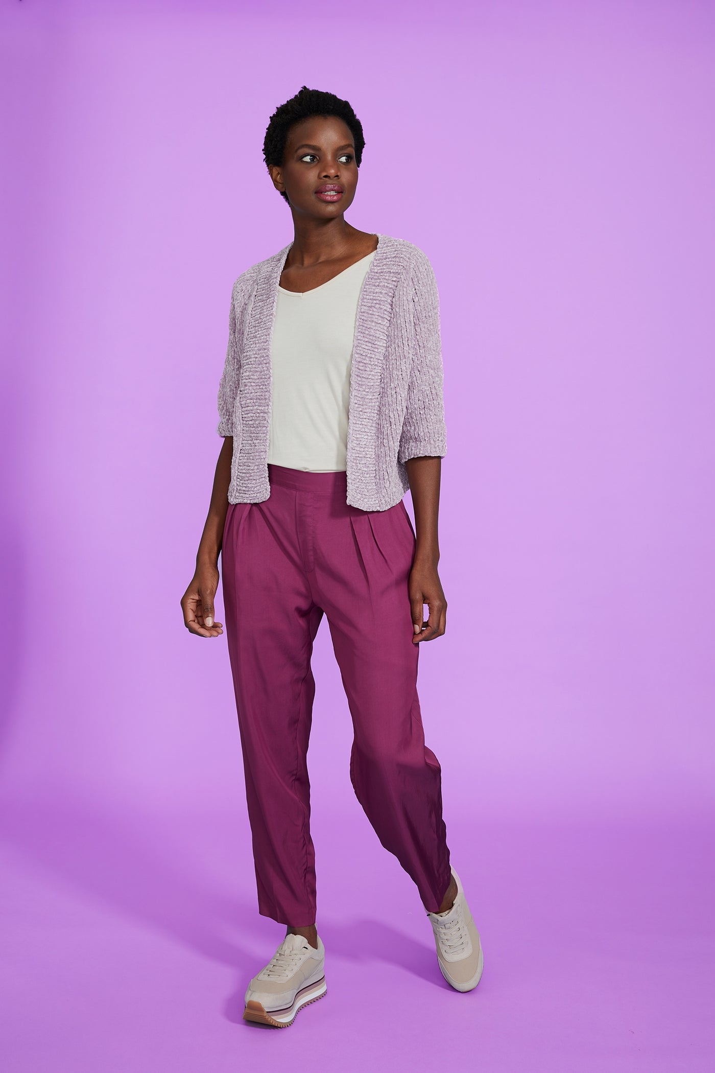 Camb Cropped Cardigan (Knit) – Lion Brand Yarn
