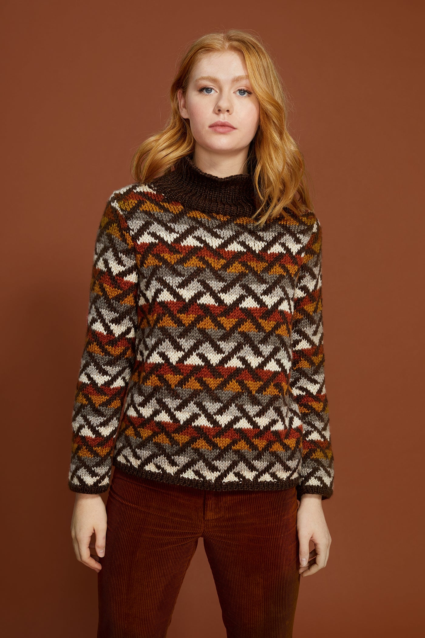 Camilla Cotton Argyle Sweater-Multi Argyle | Boden A Camilla Cotton Argyle Sweater-Multi Argyle | Boden A