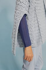 Evelina Cabled Wrap (Crochet) thumbnail