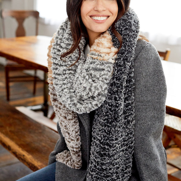 Color Block Scarf (Knit) - Version 5 – Lion Brand Yarn