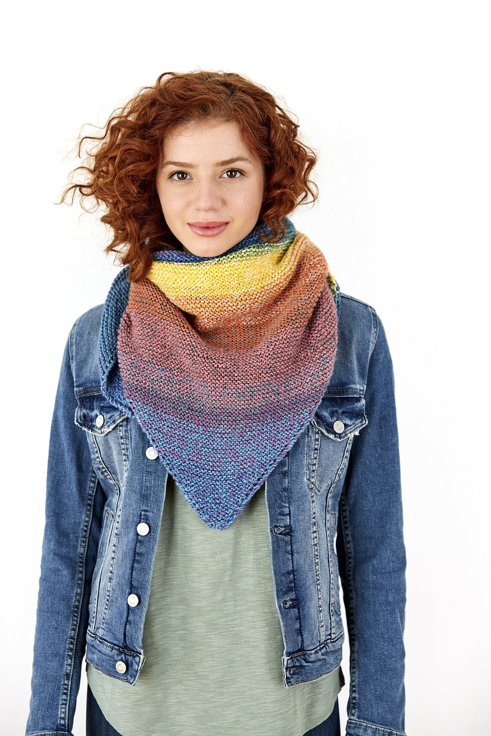 garter stitch triangle shawl