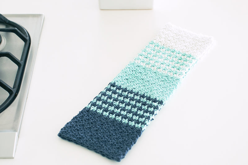 Ombre Dish Towel (Crochet)