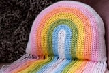 Rainbow Pillow (Crochet) - Version 1 thumbnail