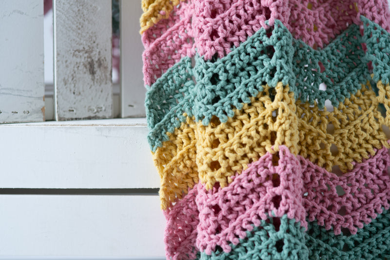 Cora Chevron Blanket (Crochet)