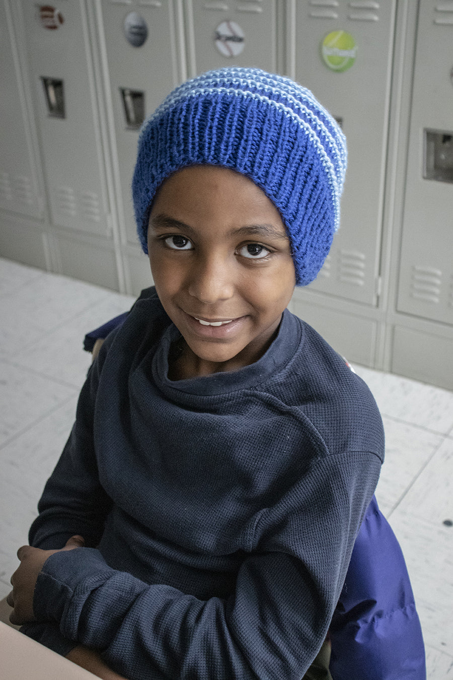 帽子 y.a.r.n knit hat Frankie Striped Hat (Knit) – Lion Brand Yarn