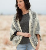 Crochet Kit -  Light Frost Easy Blanket Sweater thumbnail