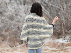 Crochet Kit -  Light Frost Easy Blanket Sweater