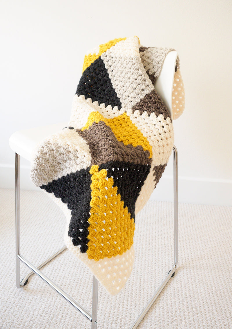Crochet Kit - Love Triangles Afghan